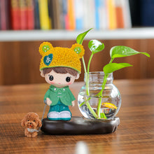 Load image into Gallery viewer, Vase Living Room Flower Arrangement Ornaments Transparent Glassware
