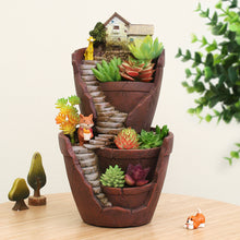 Load image into Gallery viewer, Creative Pastoral Succulents Multi-layer Resin Flower Pot
