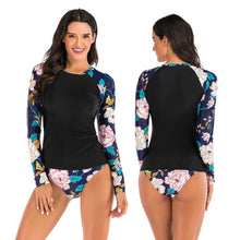 Load image into Gallery viewer, Casual Split Long-sleeved Surfing Suit Sunscreen Female Swimsuit
