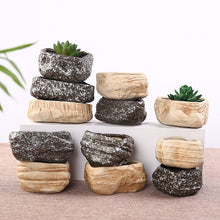 Load image into Gallery viewer, Mini Stone Succulent Plant Potted Kiln Becomes Creative Ceramic Green Plant Pot
