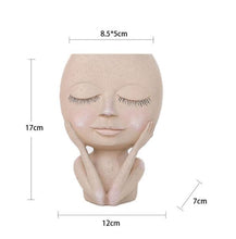 Load image into Gallery viewer, Nordic Creative Art Doll Sculpture Flower Pot
