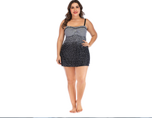 Load image into Gallery viewer, Women's Skirt Split Briefs Plus Size Swimsuit
